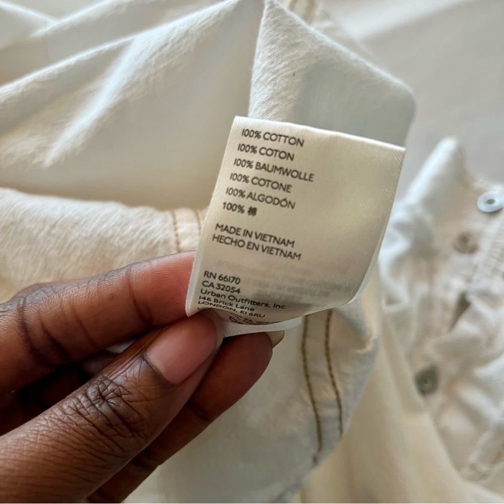 We The Free Cream Casual Button Down Shirt Shacket - Picture 9 of 13
